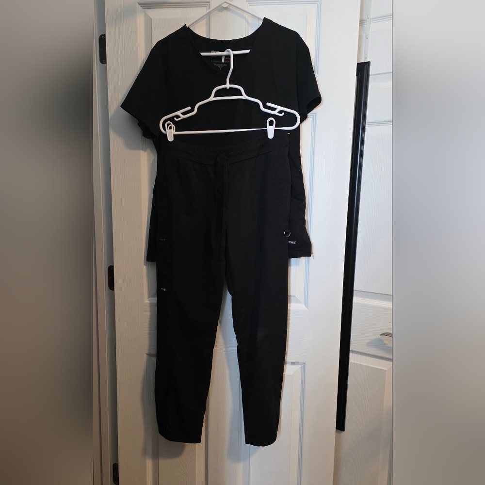 Grey's Anatomy Black Scrub Top And Pants
